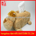 Hot selling high quality new design animal toys plush tissue box